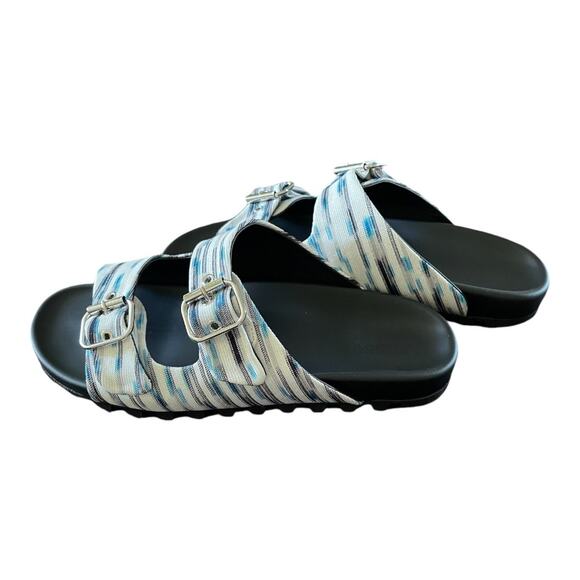 Missoni Milano Spa Slide Sandals Adjustable Double Buckle Strap Boho Sz US8 - Picture 6 of 9